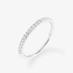 18K Gold 0.18 Carat Half Eternity Diamond Wedding Ring 7 18K Gold 0.18 Carat Half Eternity Diamond Wedding Ring -Royal Coster 18k gold 018 carat half eternity diamond wedding ring royal coster diamonds 580523