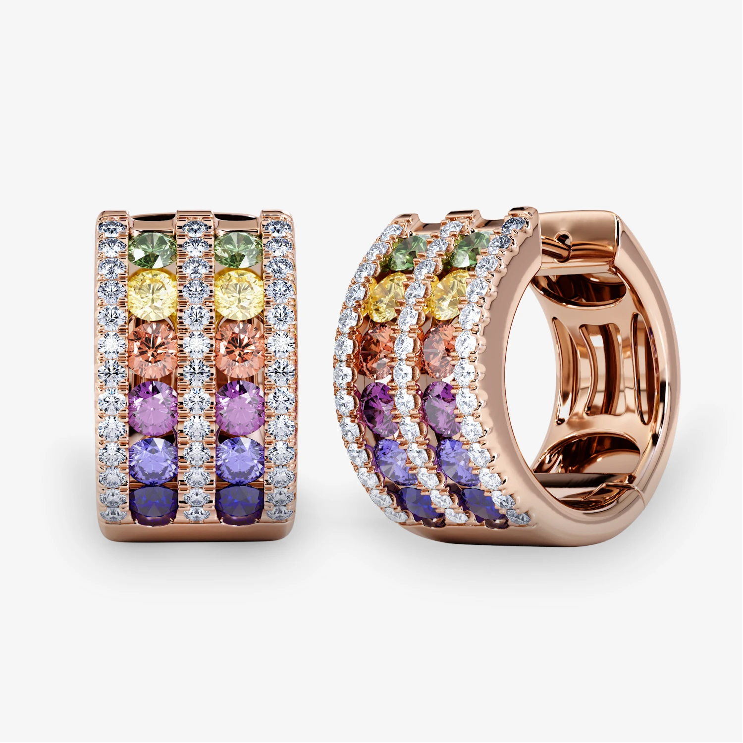 Rainbow Chromatic Earrings 1 Rainbow Chromatic Earrings