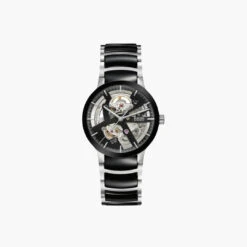 Rado Centrix Automatic Open Heart 38Mm Black Dial