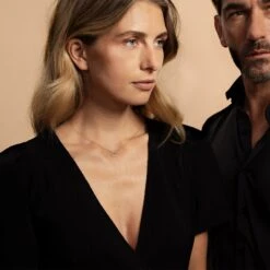 Drop Circle Necklace Brilliant Cut Diamond 14K Gold -Royal Coster drop circle necklace brilliant cut diamond 14k gold royal coster diamonds 816635