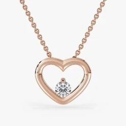 Drop Heart Necklace