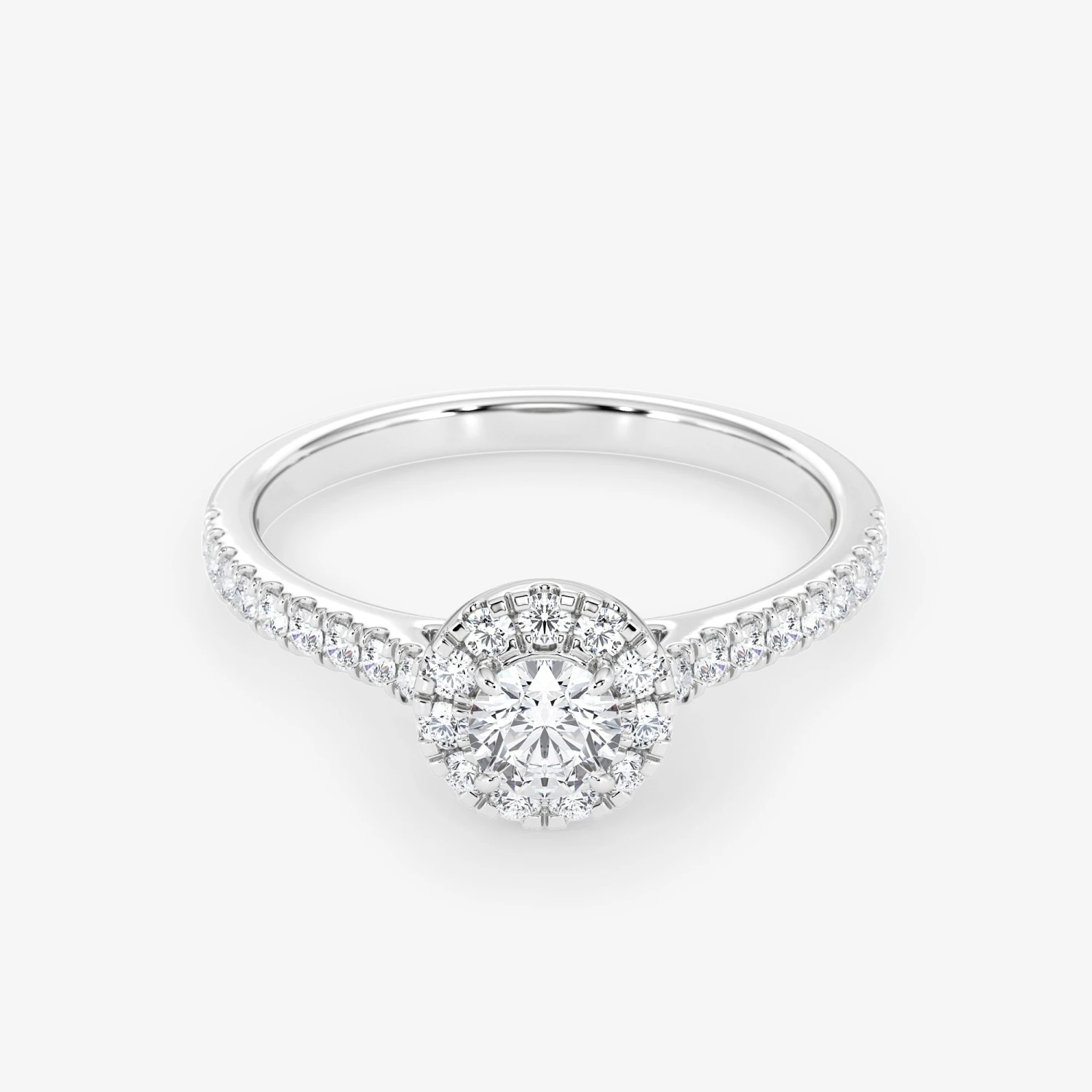 Embellished Halo 0.25 Carat Brilliant Cut Diamond 18K Gold Ring 1 Embellished Halo 0.25 Carat Brilliant Cut Diamond 18K Gold Ring