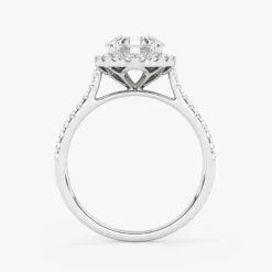 Embellished Halo 1.50 Carat Brilliant Cut Diamond 18K Gold Ring -Royal Coster embellished halo 150 carat brilliant cut diamond 18k gold ring royal coster diamonds 613133