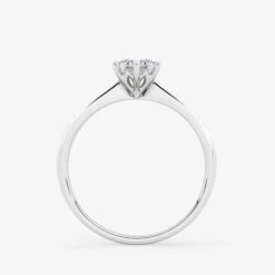 Embellished Solitaire 0.50 Carat Brilliant Cut Diamond 18K Gold Ring -Royal Coster embellished solitaire 050 carat brilliant cut diamond 18k gold ring royal coster diamonds 281791