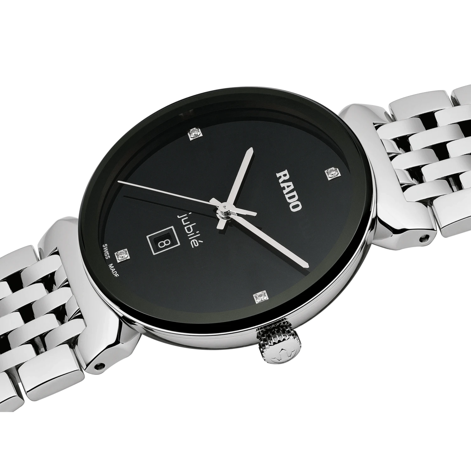 Rado Florence Classic Diamonds 30Mm Black Dial 2 Rado Florence Classic Diamonds 30Mm Black Dial - Afbeelding 2