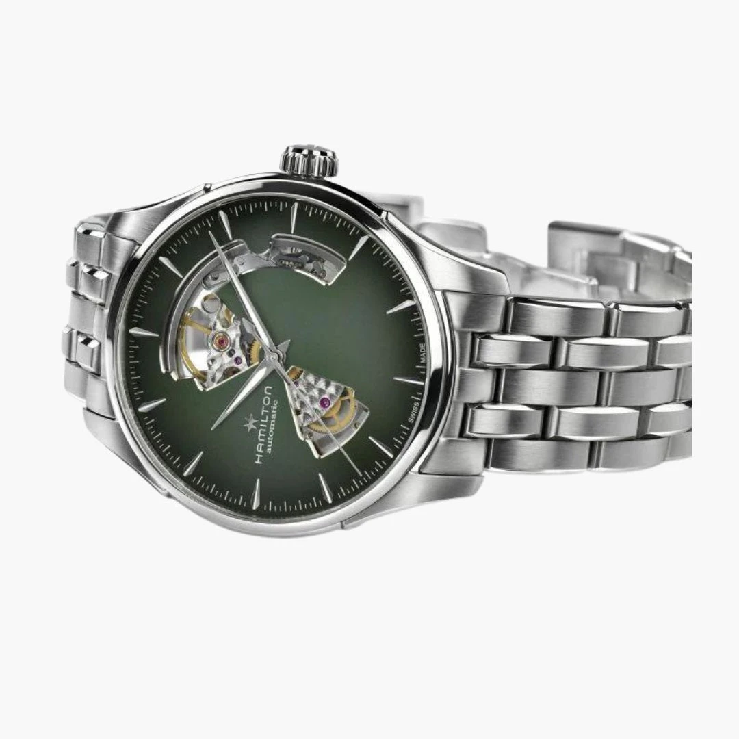 Hamilton Jazzmaster Open Heart Automatic 40Mm Green Dial 2 Hamilton Jazzmaster Open Heart Automatic 40Mm Green Dial - Afbeelding 2