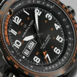 Hamilton Khaki Aviation X-Wind Day Date Automatic 45Mm Black Dial -Royal Coster khaki aviation x wind day date automatic 45mm royal coster diamonds 494859