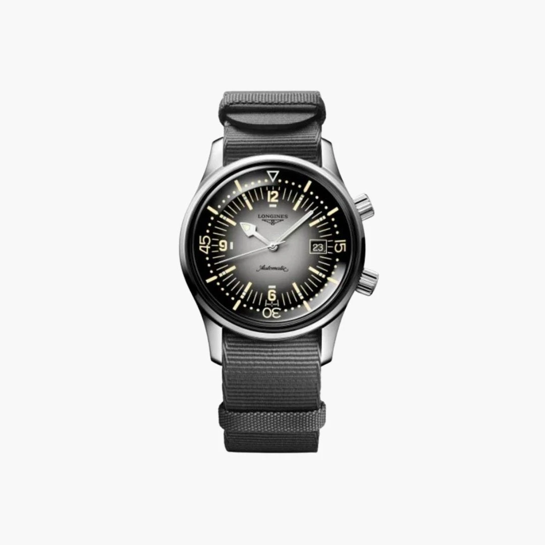 Longines Legend Diver Watch Automatic 42Mm Black And White 1 Longines Legend Diver Watch Automatic 42Mm Black And White