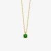 May Birthstone Necklace 14K Yellow Gold