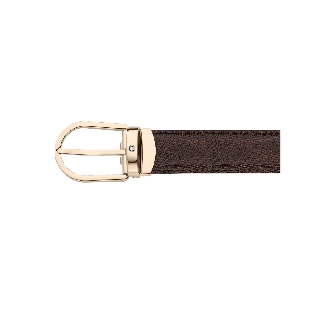 Montblanc Horseshoe Shiny Light Gold-Coated Pin Buckle 2 Montblanc Horseshoe Shiny Light Gold-Coated Pin Buckle - Afbeelding 2