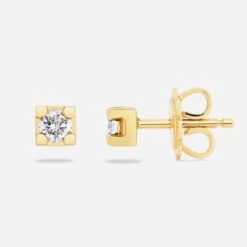 Nikkie Solitaire Stud Earrings 5 Nikkie Solitaire Stud Earrings -Royal Coster nikkie yellow gold solitaire stud earrings royal coster diamonds 373662