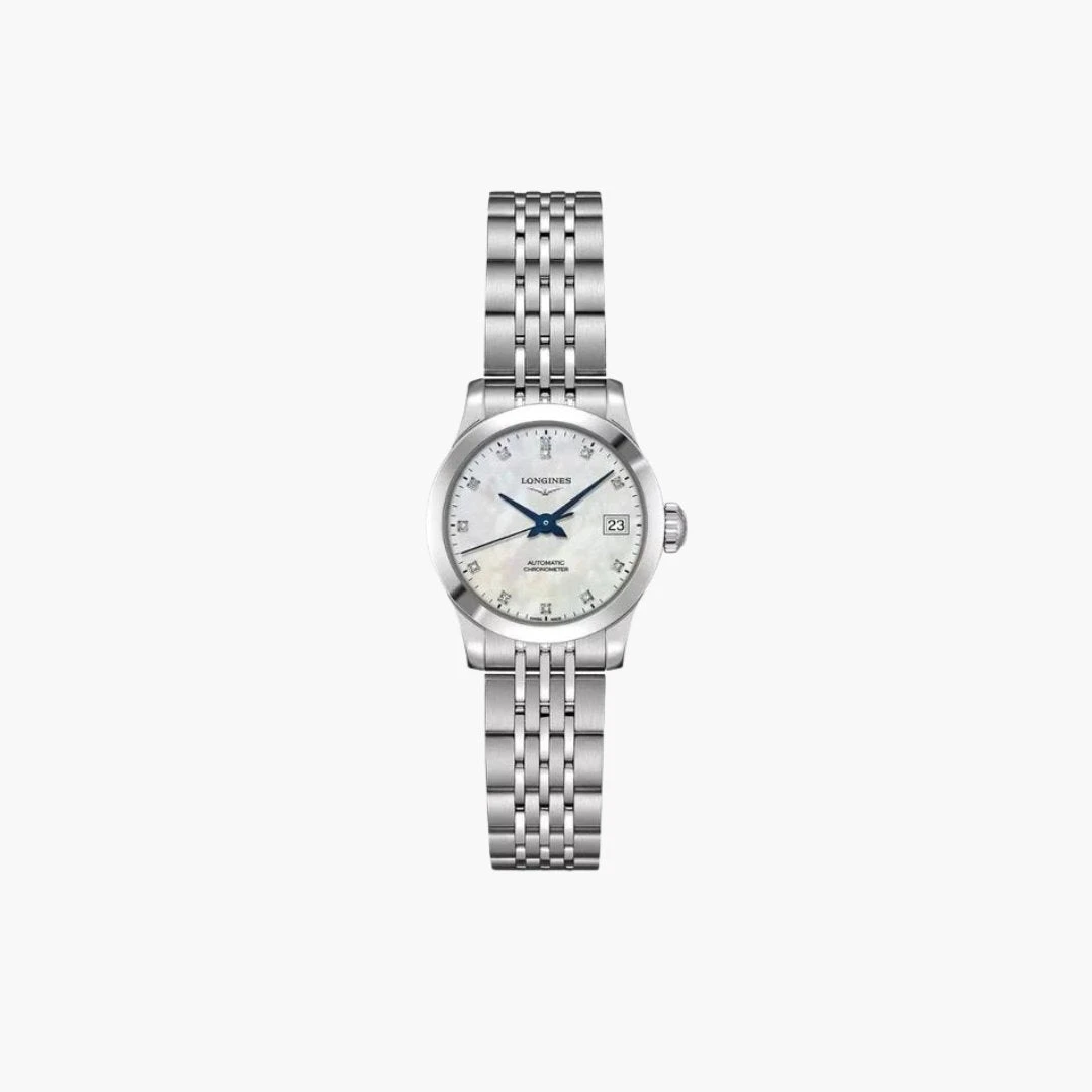 Longines Record Automatic 26Mm Mother Of Pearl Dial 1 Longines Record Automatic 26Mm Mother Of Pearl Dial