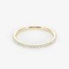 18K Gold 0.15 Carat Half Eternity Diamond Wedding Ring