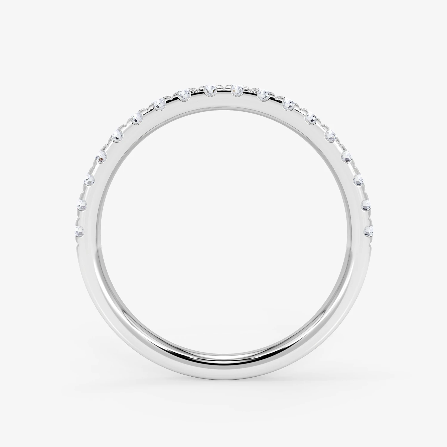 18K Gold 0.30 Carat Half Eternity Diamond Wedding Ring 7 18K Gold 0.30 Carat Half Eternity Diamond Wedding Ring - Afbeelding 7