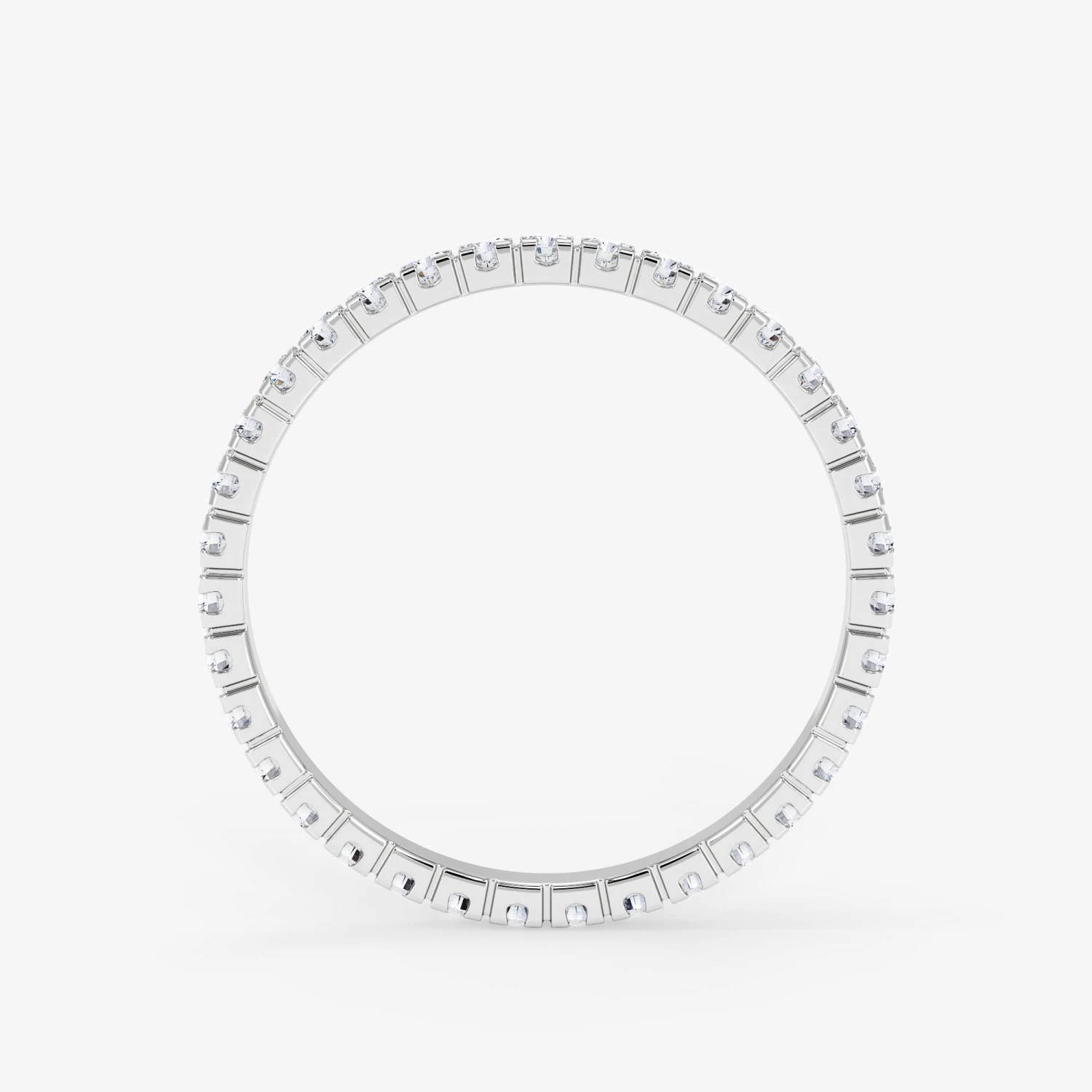 18K Gold 0.65 Carat Eternity Diamond Wedding Ring 3 18K Gold 0.65 Carat Eternity Diamond Wedding Ring - Afbeelding 3