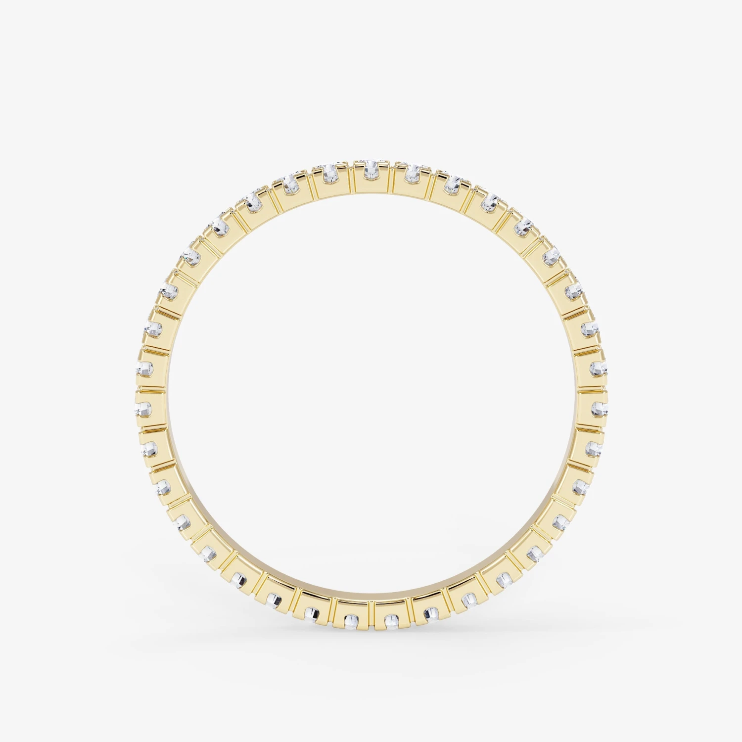 18K Gold 0.65 Carat Eternity Diamond Wedding Ring 6 18K Gold 0.65 Carat Eternity Diamond Wedding Ring - Afbeelding 6
