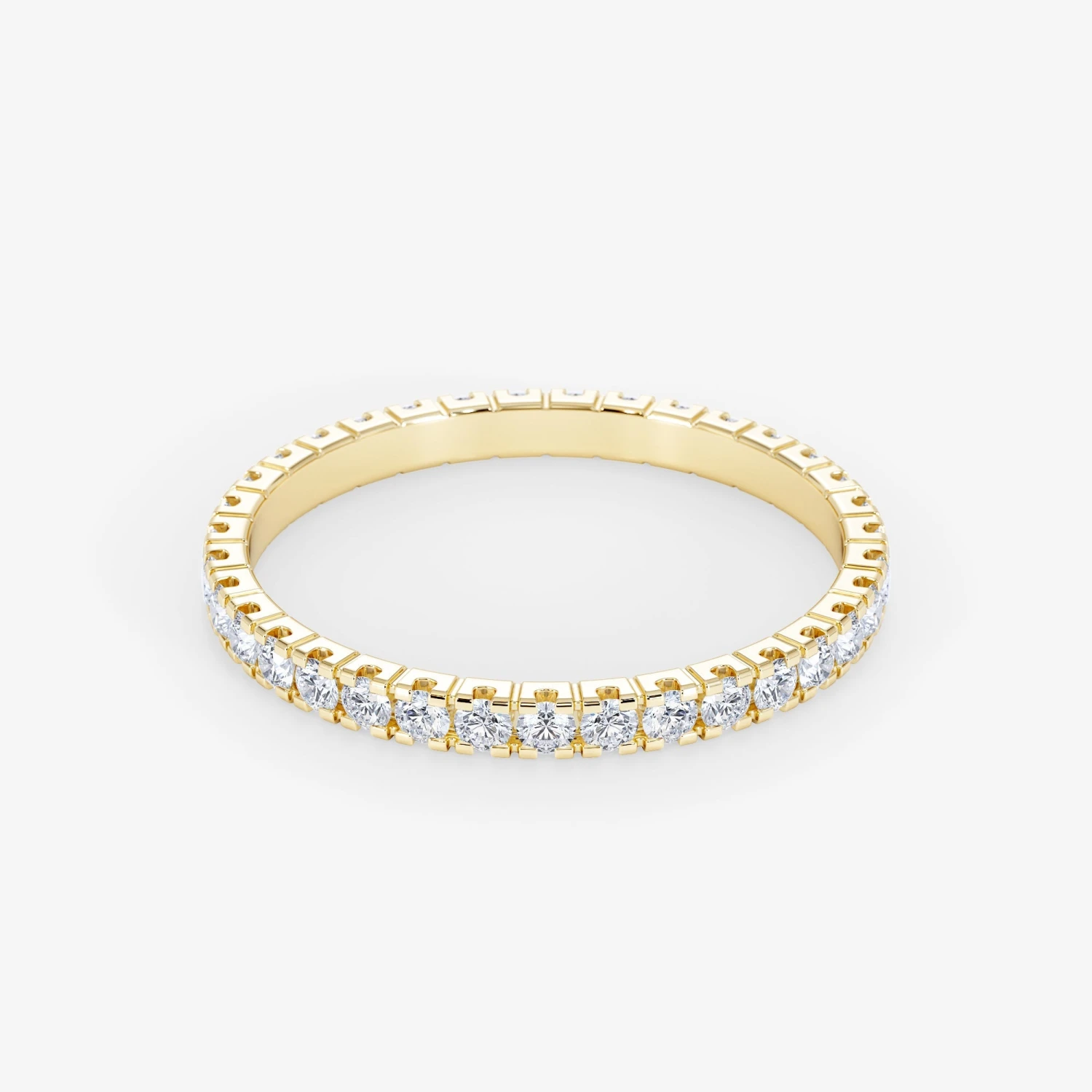 18K Gold 0.65 Carat Eternity Diamond Wedding Ring 5 18K Gold 0.65 Carat Eternity Diamond Wedding Ring - Afbeelding 5