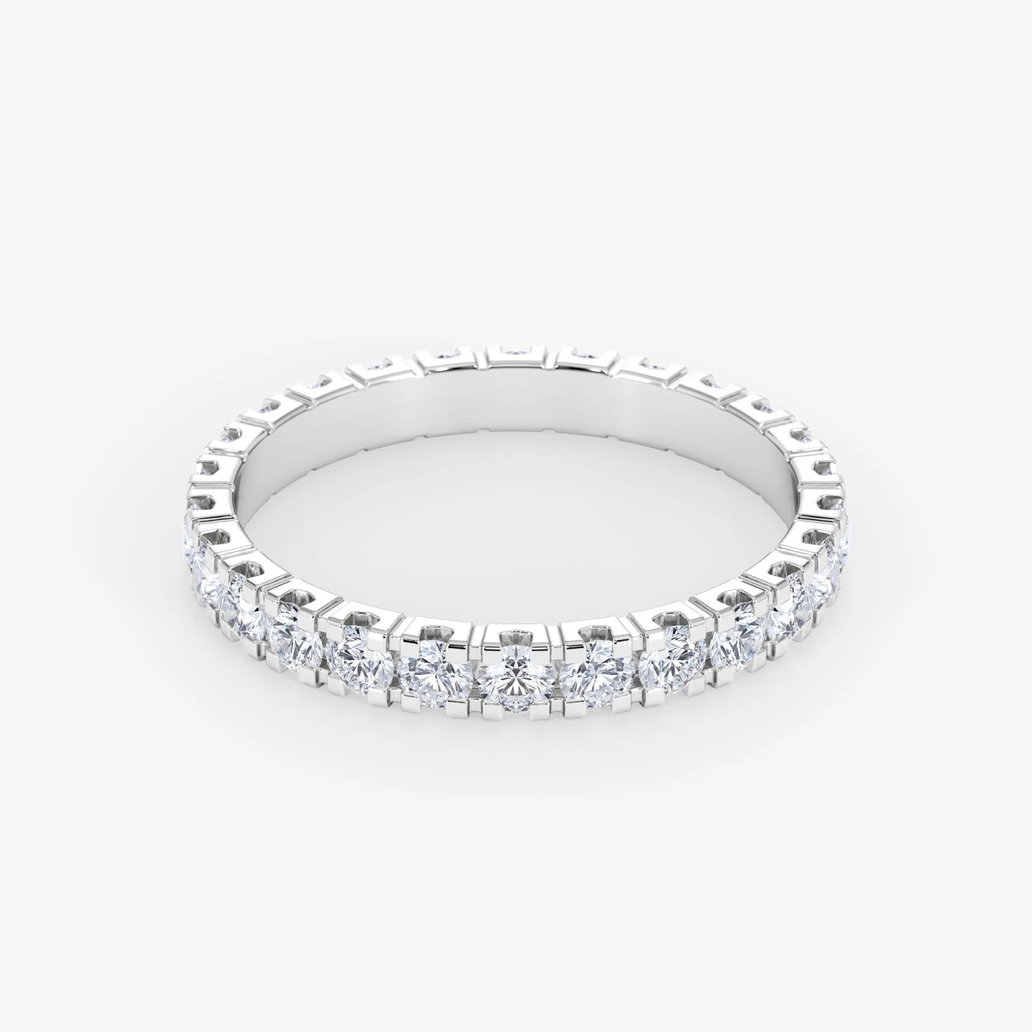 18K Gold 1.30 Carat Eternity Diamond Wedding Ring 5 18K Gold 1.30 Carat Eternity Diamond Wedding Ring - Afbeelding 5