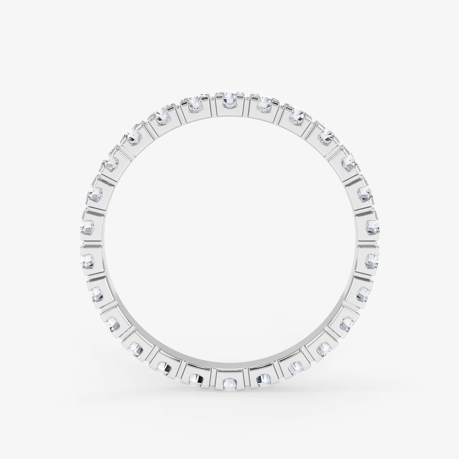 18K Gold 1.30 Carat Eternity Diamond Wedding Ring 6 18K Gold 1.30 Carat Eternity Diamond Wedding Ring - Afbeelding 6