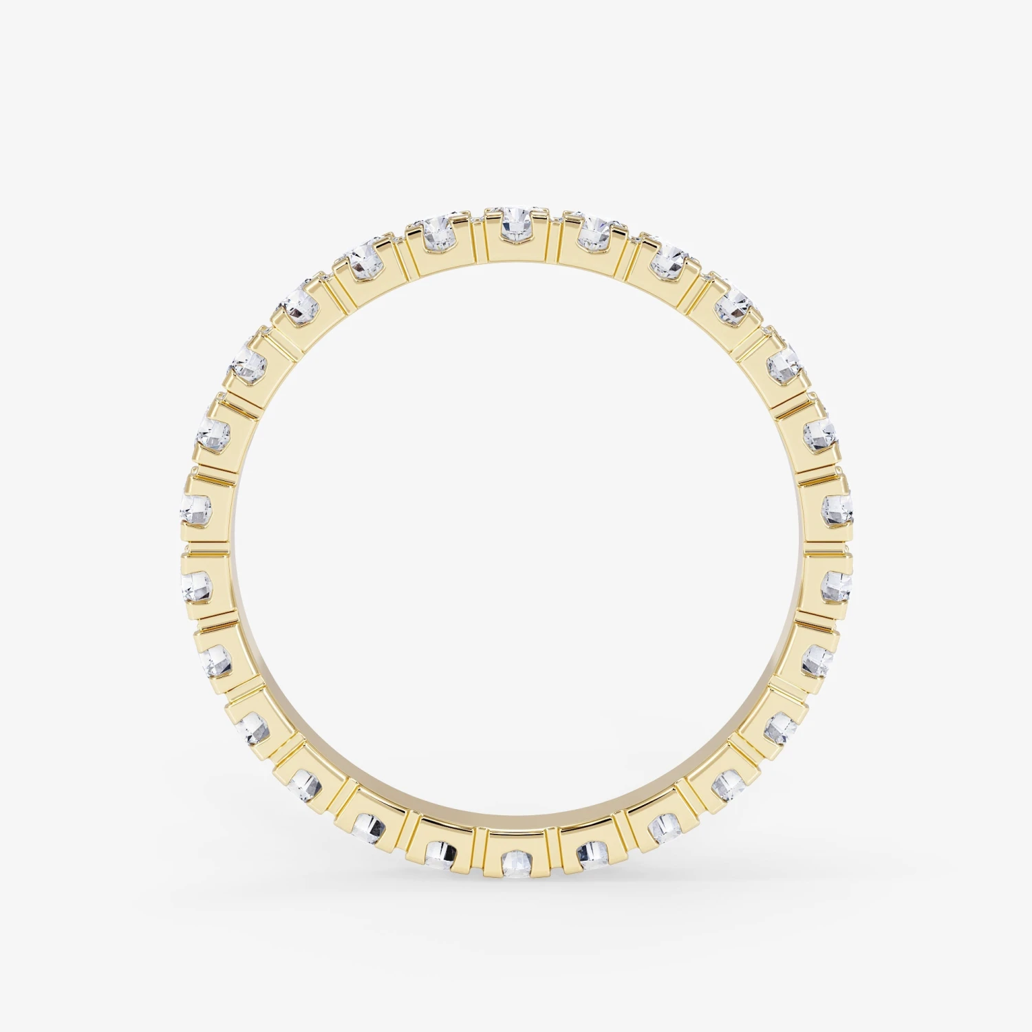 18K Gold 1.30 Carat Eternity Diamond Wedding Ring 3 18K Gold 1.30 Carat Eternity Diamond Wedding Ring - Afbeelding 3