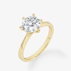 Solitaire 1.50 Carat Brilliant Cut Diamond 18K Gold Ring -Royal Coster royal coster diamonds 153 carat brilliant cut diamond 18k gold ring royal coster diamonds 916501
