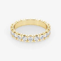 18K Gold 2.10 Carat Eternity Diamond Wedding Ring