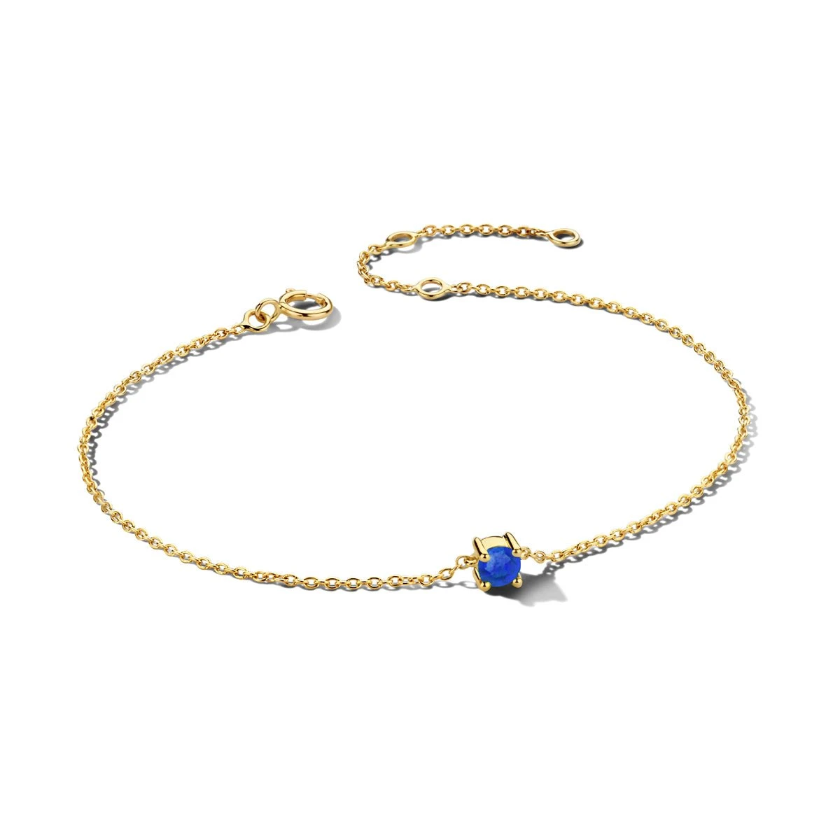 September Birthstone Bracelet 14K Yellow Gold 1 September Birthstone Bracelet 14K Yellow Gold