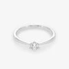 Solitaire 0.25 Carat Brilliant Cut Diamond 18K Gold Ring