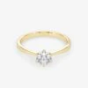 Solitaire 0.50 Carat Brilliant Cut Diamond 18K Gold Ring