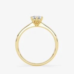 Solitaire 0.50 Carat Brilliant Cut Diamond 18K Gold Ring -Royal Coster solitaire 050 carat brilliant cut diamond 18k gold ring royal coster diamonds 348215