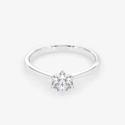 Solitaire 0.50 Carat Brilliant Cut Diamond 18K Gold Ring -Royal Coster solitaire 050 carat brilliant cut diamond 18k gold ring royal coster diamonds 563940