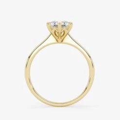 Solitaire 0.70 Carat Brilliant Cut Diamond 18K Gold Ring -Royal Coster solitaire 070 carat brilliant cut diamond 18k gold ring royal coster diamonds 728372