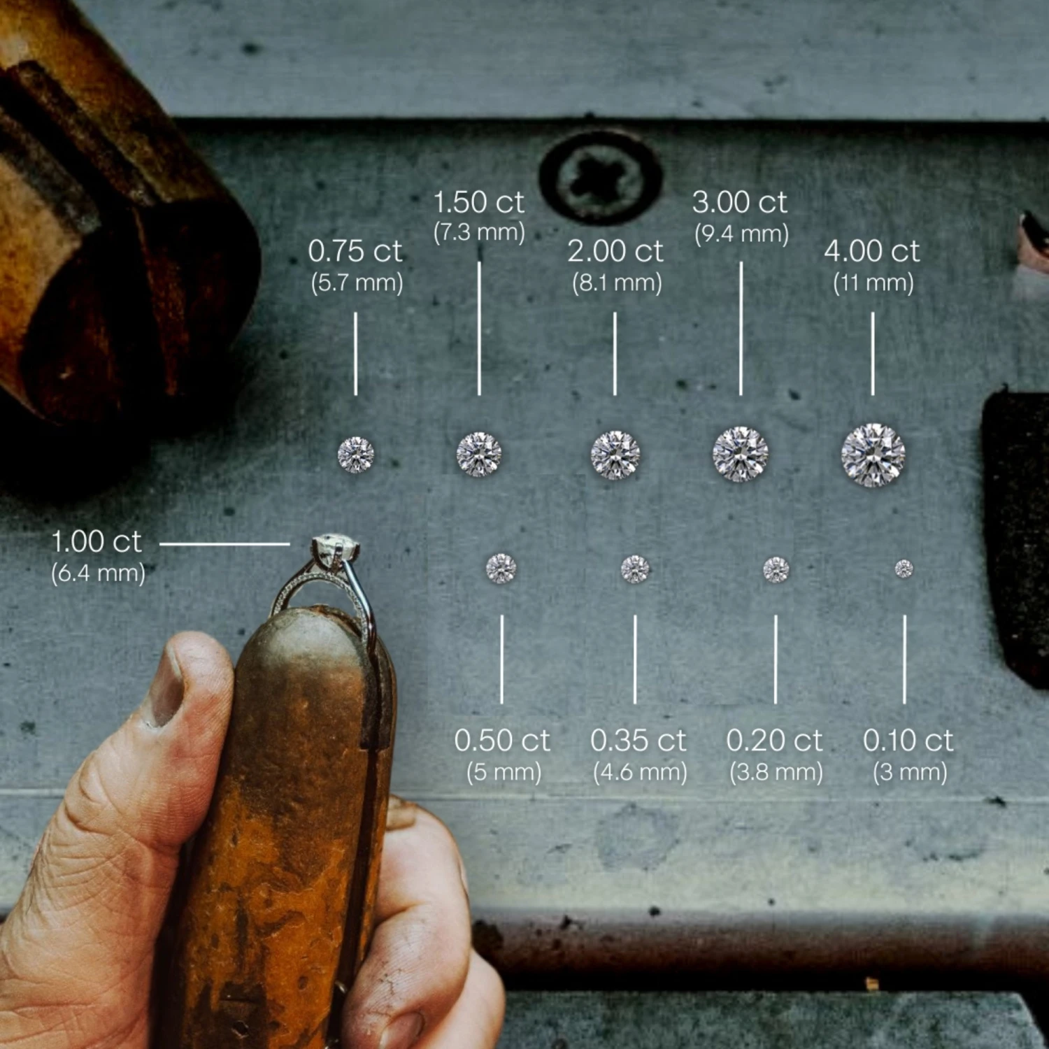 Solitaire 1.00 Carat Brilliant Cut Diamond 18K Gold Ring 9 Solitaire 1.00 Carat Brilliant Cut Diamond 18K Gold Ring - Afbeelding 9