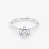 Solitaire 1.00 Carat Brilliant Cut Diamond 18K Gold Ring