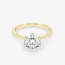 Solitaire 1.50 Carat Brilliant Cut Diamond 18K Gold Ring -Royal Coster solitaire 150 carat brilliant cut diamond 18k gold ring royal coster diamonds 928540