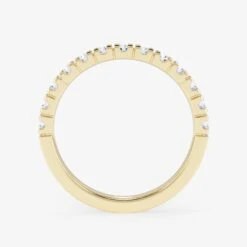 Tennis Game Ring -Royal Coster tennis half eternity ring brilliant cut diamond 18k gold royal coster diamonds 384383