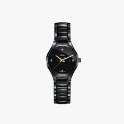 Rado True Diamonds Quartz 30Mm Black Dial