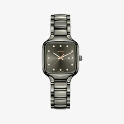 Rado True Square Diamonds 29Mm Grey Dial